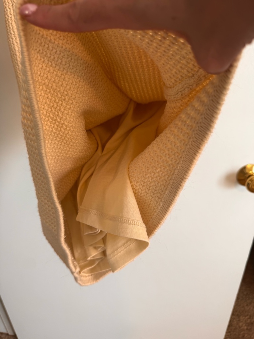 House of Harlow 1960 Beige Knit Tie-Front Midi Dress - Picture 5 of 6